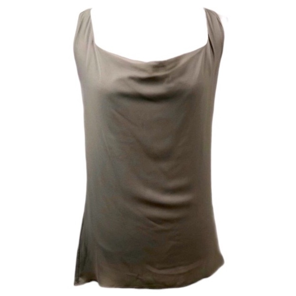 SIMPLY VERA VERA WANG Sleeveless Cowl Neck Tank Blouse Gray size XS